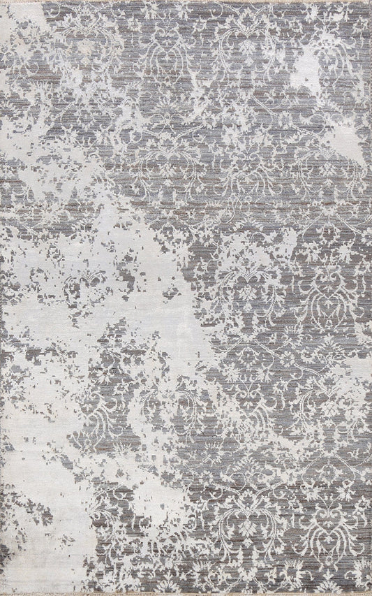 All-Over Distressed Art & Craft Oriental Area Rug 5x7