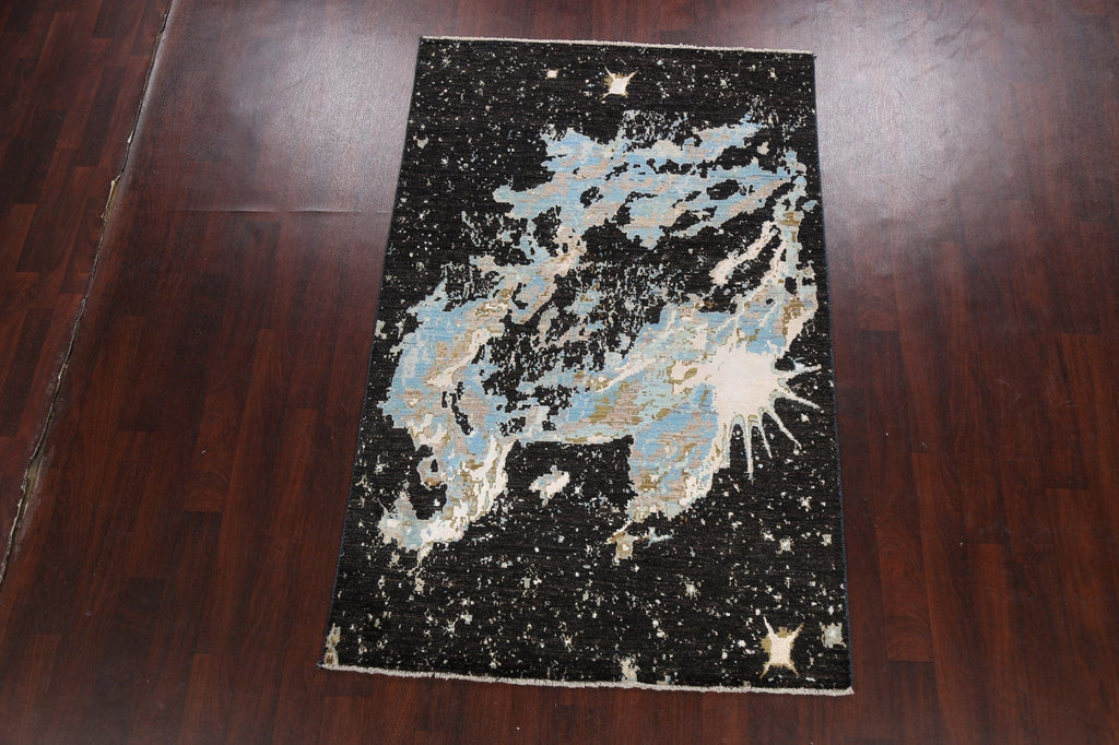 Artistic Contemporary Abstract Oriental Area Rug 5x7