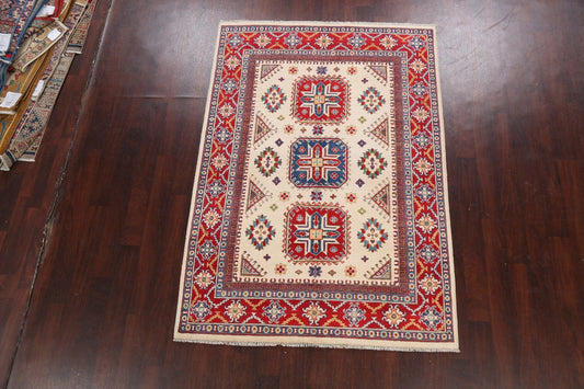 Geometric Kazak Oriental Area Rug 5x7