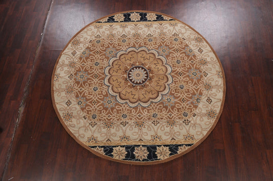 Floral Round Rug 8x8