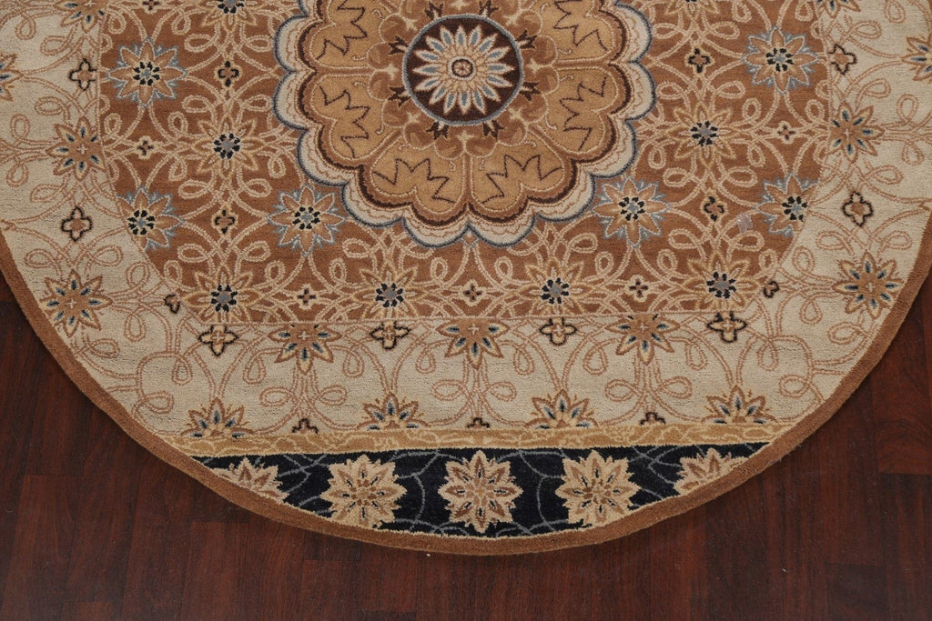 Floral Round Rug 8x8