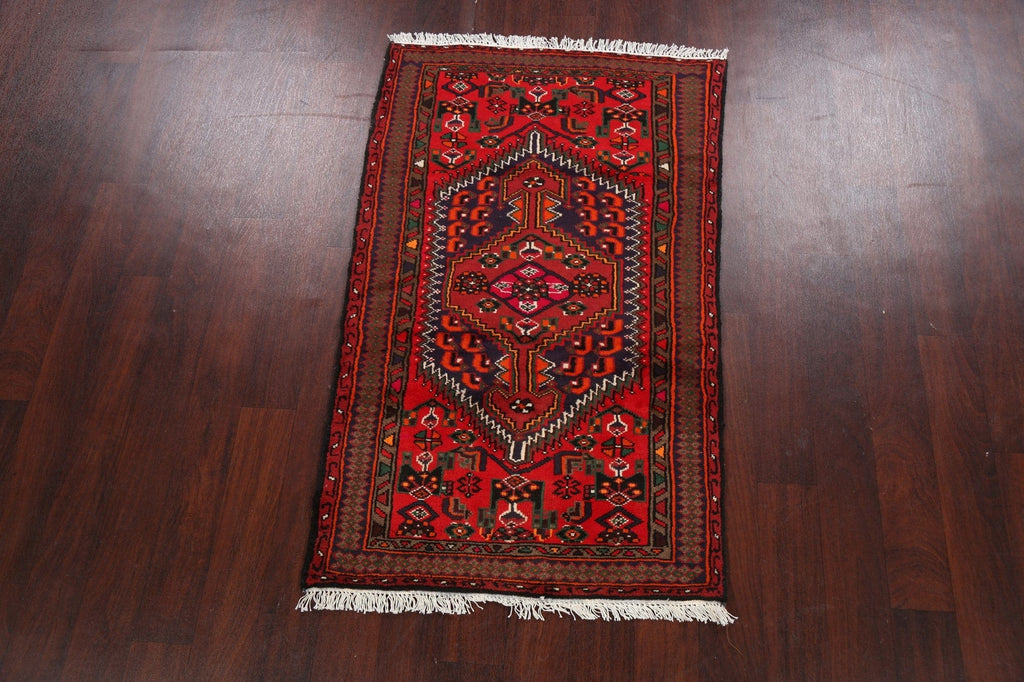 Tribal Geometric Hamedan Persian Area Rug 3x5