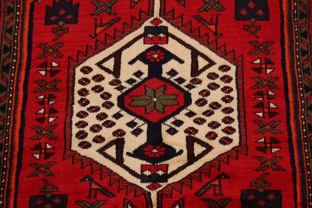 Tribal Geometric Hamedan Persian Area Rug 3x5