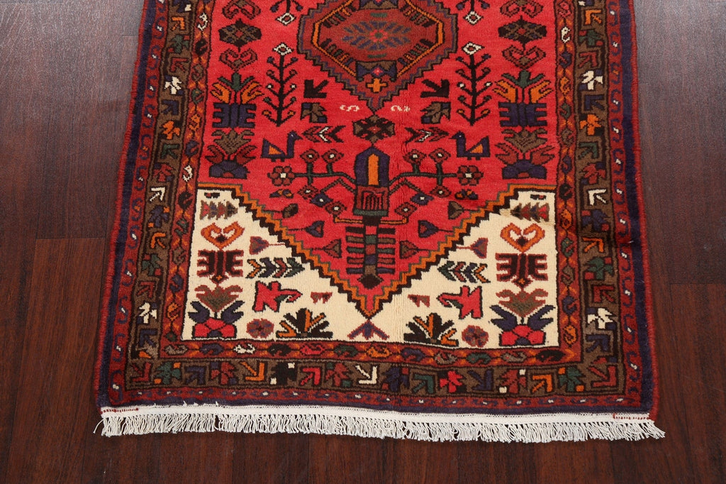 Tribal Geometric Hamedan Persian Area Rug 3x5