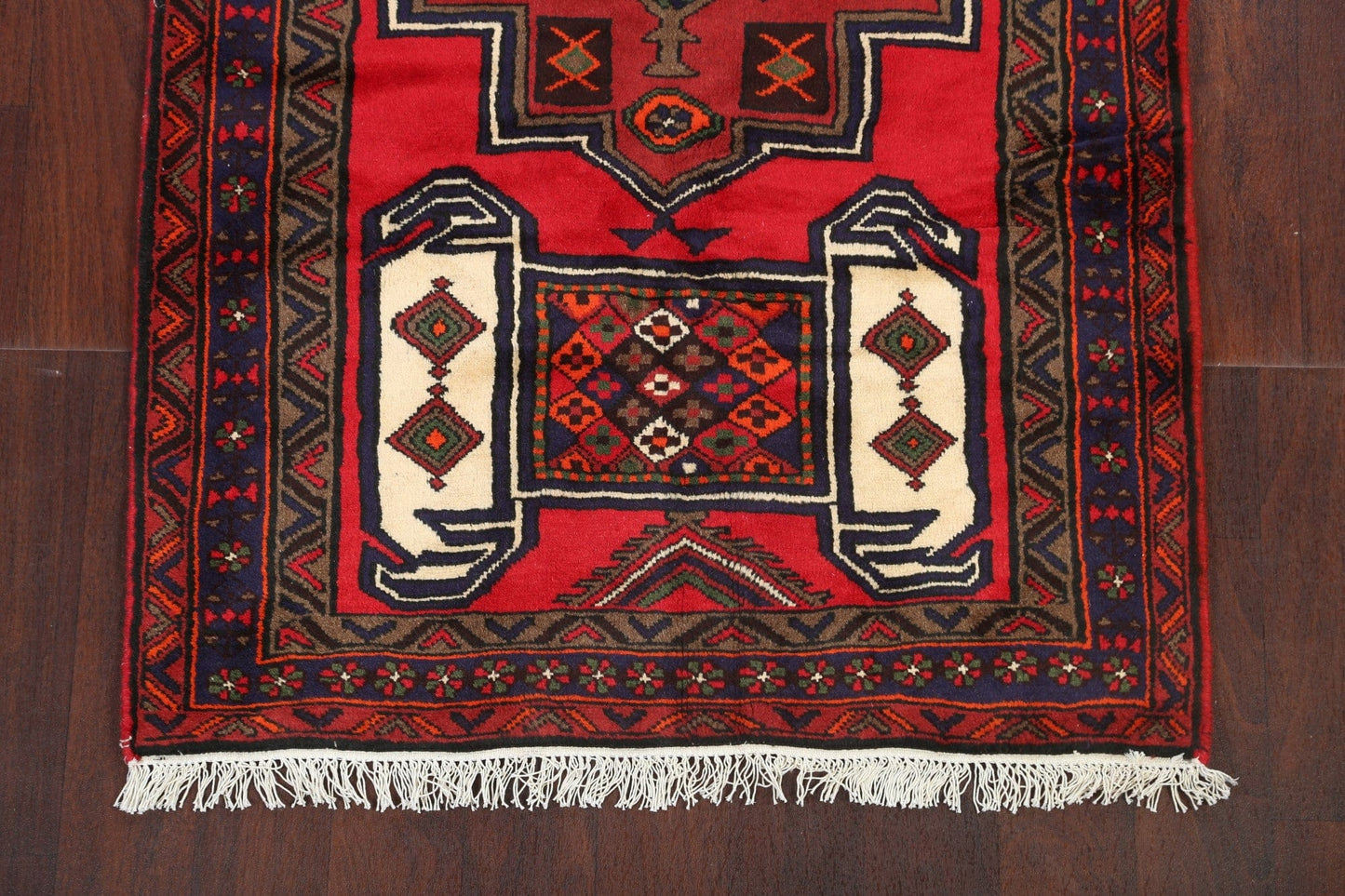 Tribal Geometric Hamedan Persian Area Rug 3x5