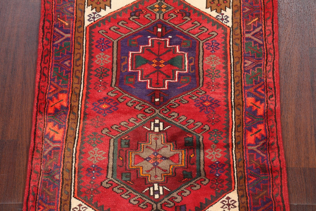 Tribal Geometric Hamedan Persian Area Rug 3x5