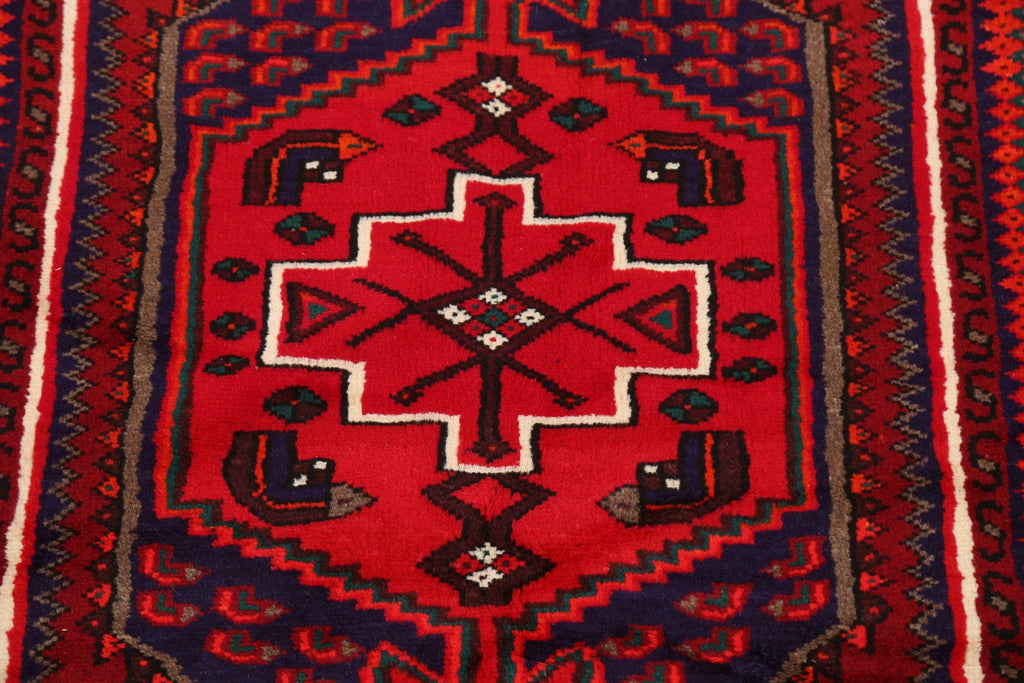 Tribal Geometric Hamedan Persian Area Rug 3x5