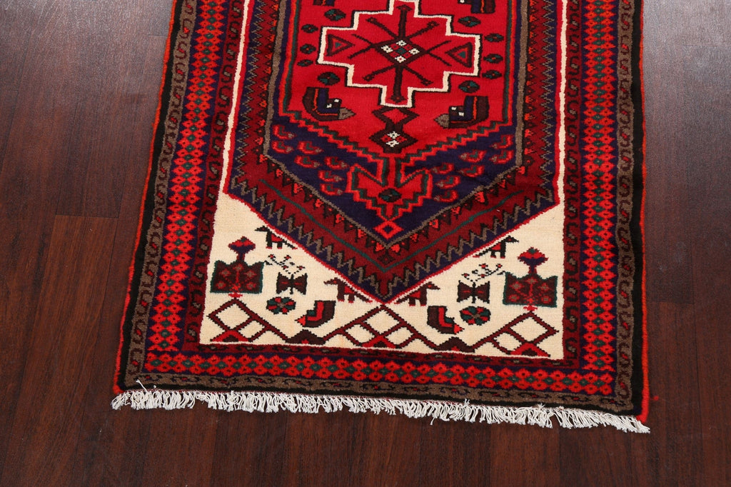 Tribal Geometric Hamedan Persian Area Rug 3x5