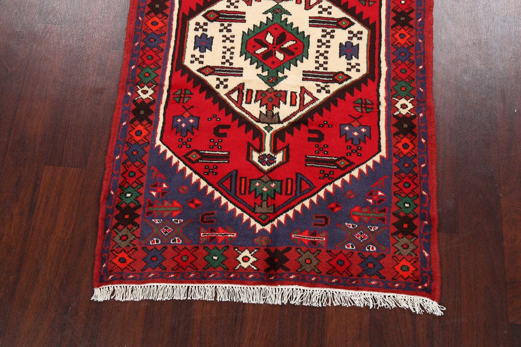 Tribal Geometric Hamedan Persian Area Rug 3x5