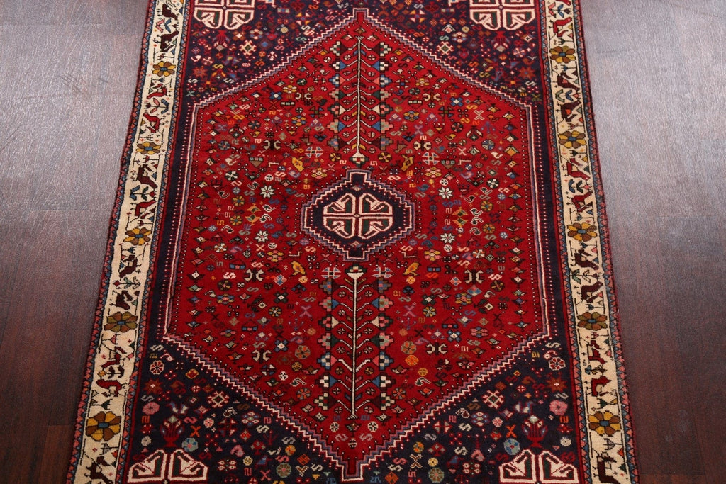 Tribal Geometric Abadeh Persian Area Rug 4x5