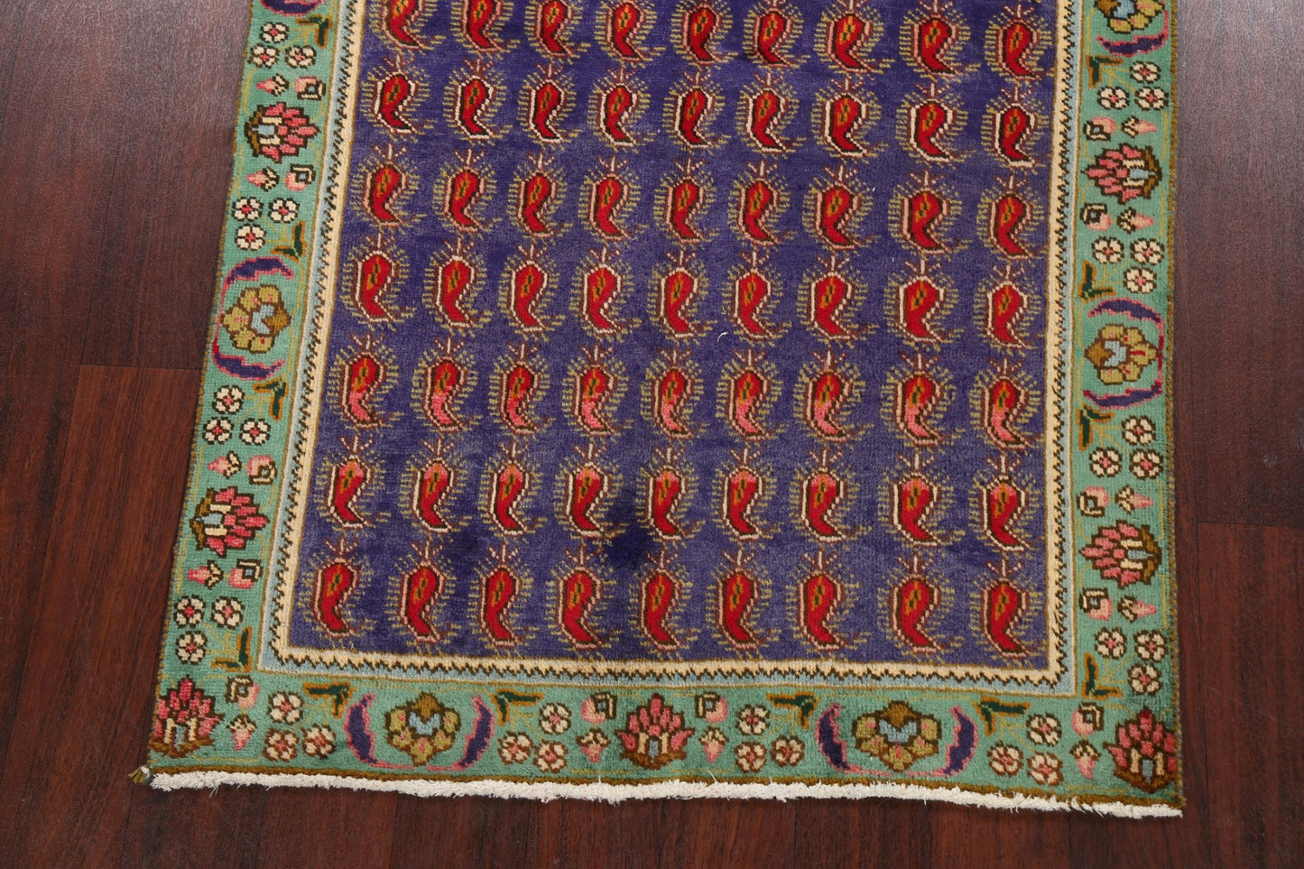 All-Over Paisley Tabriz Persian Wool Rug 3x5