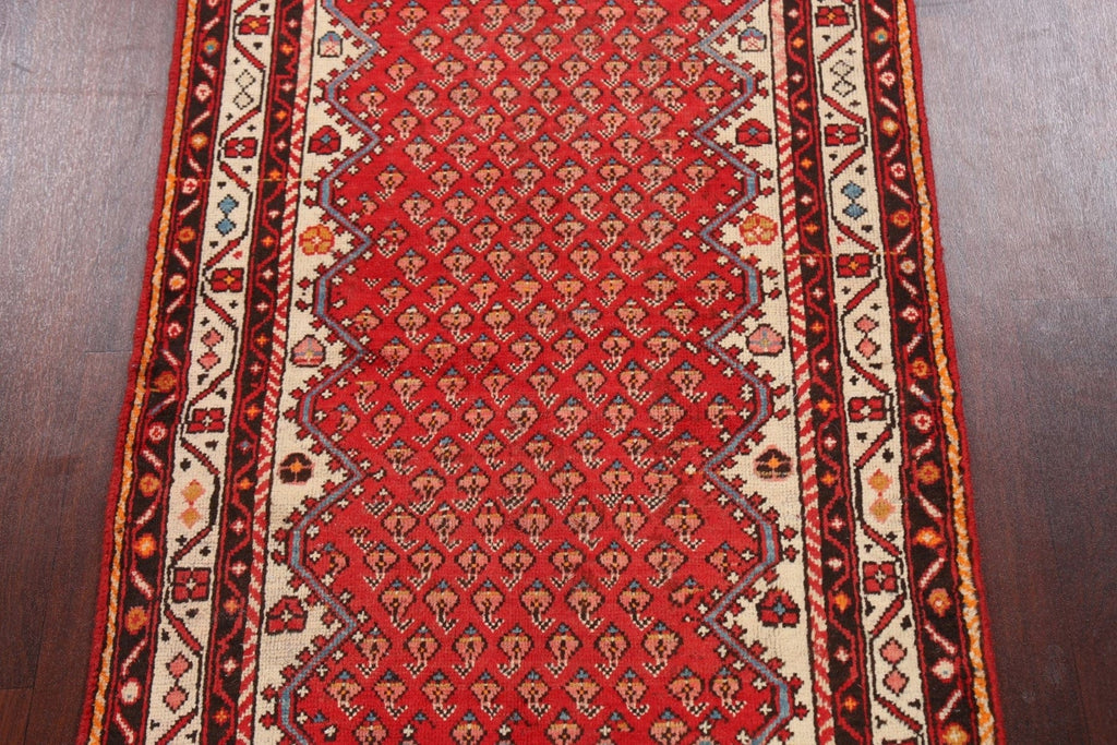 Red Boteh Botemir Persian Area Rug 3x5