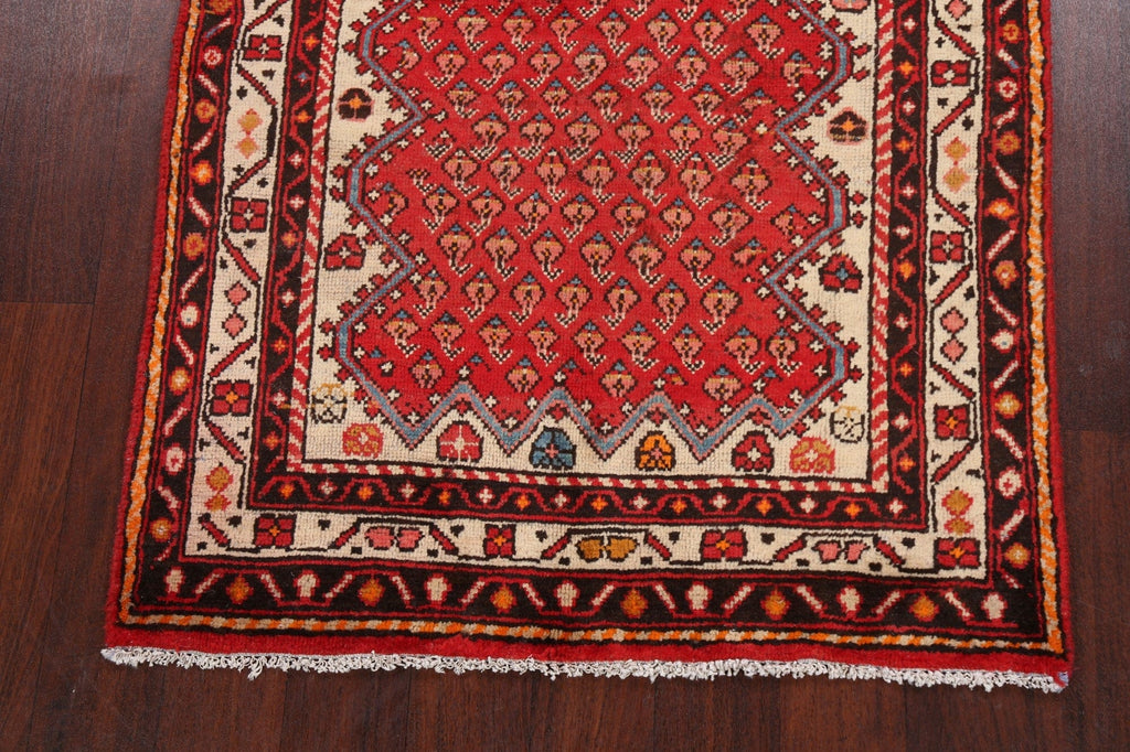 Red Boteh Botemir Persian Area Rug 3x5