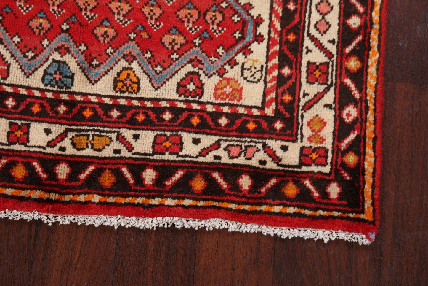 Red Boteh Botemir Persian Area Rug 3x5