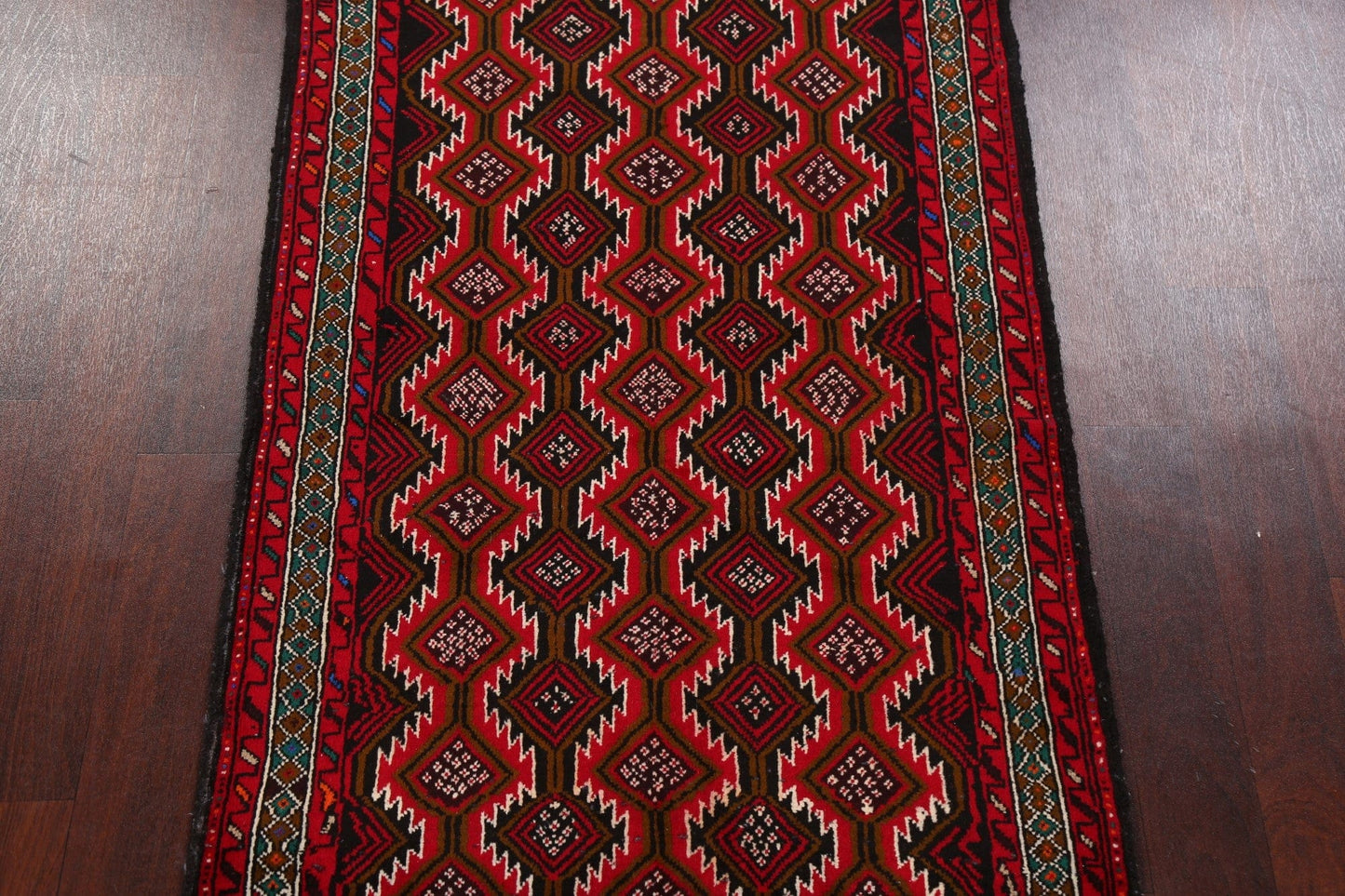 Tribal Geometric Balouch Persian Area Rug 3x5