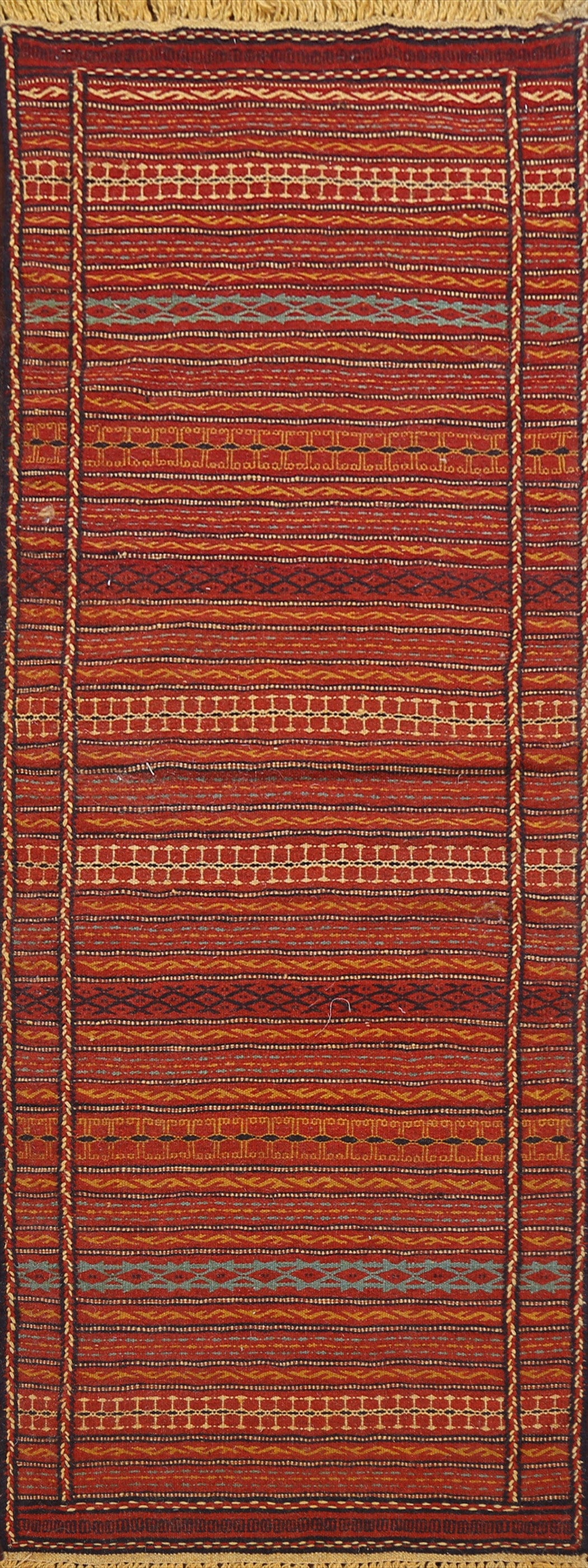 Tribal Kilim Sirjan Persian Runner Rug 2x7