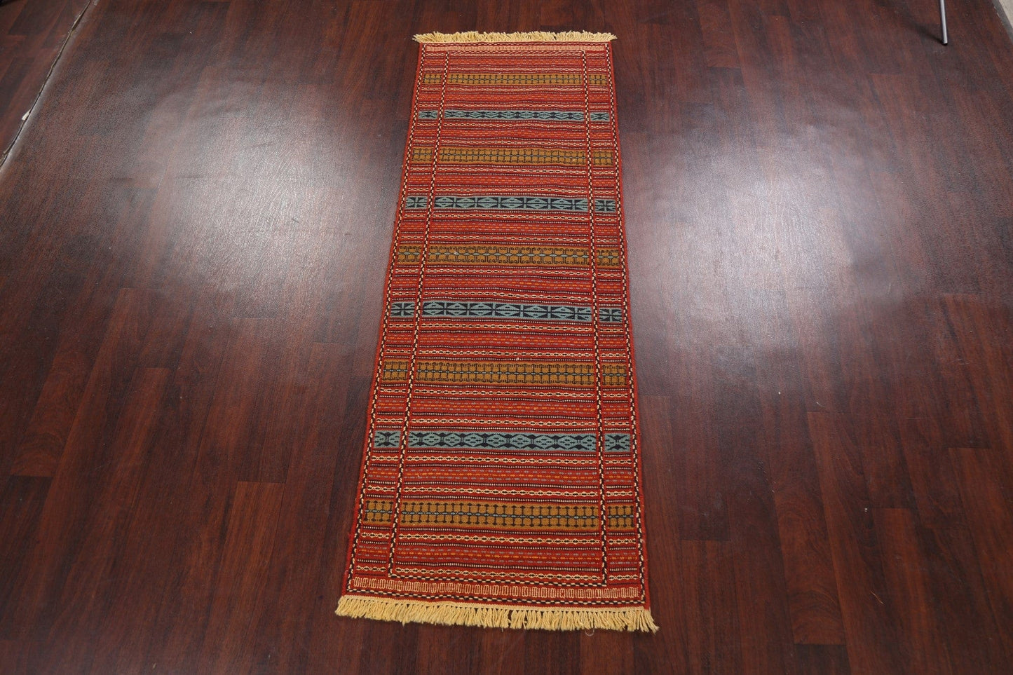 Tribal Kilim Sirjan Persian Runner Rug 2x7