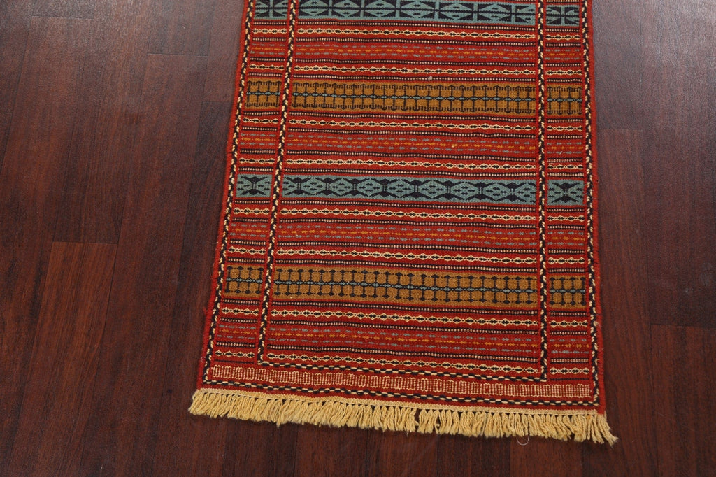 Tribal Kilim Sirjan Persian Runner Rug 2x7