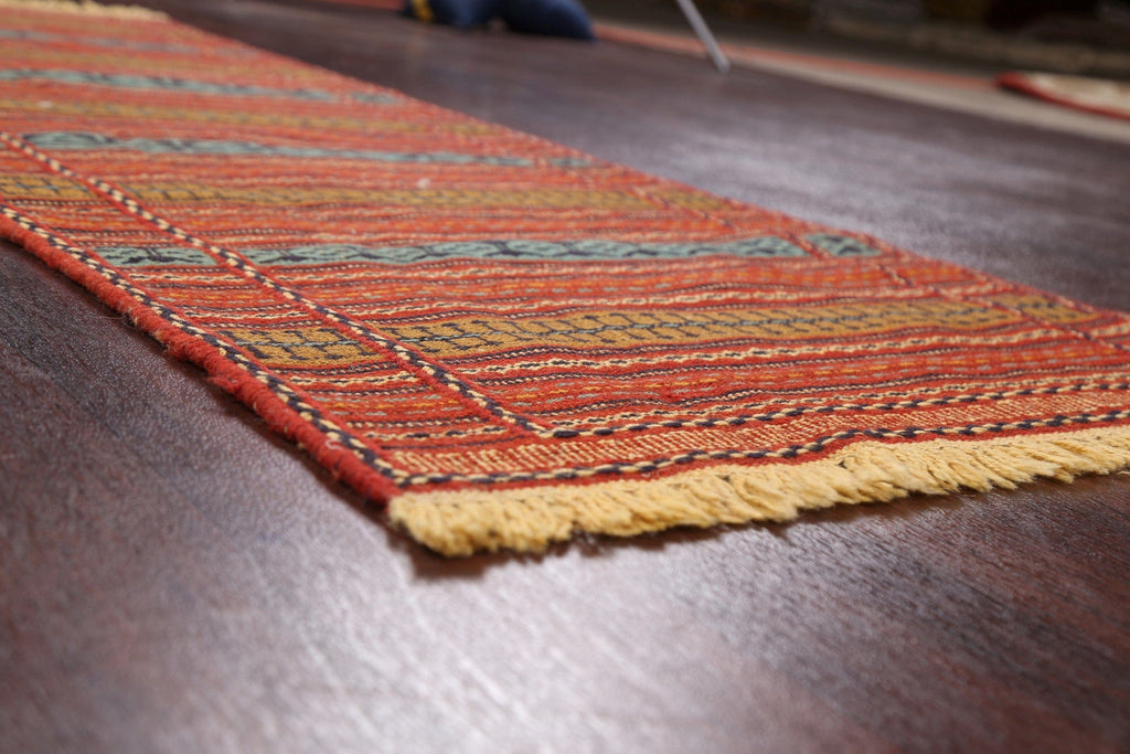 Tribal Kilim Sirjan Persian Runner Rug 2x7