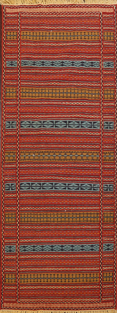 Tribal Kilim Sirjan Persian Runner Rug 2x7