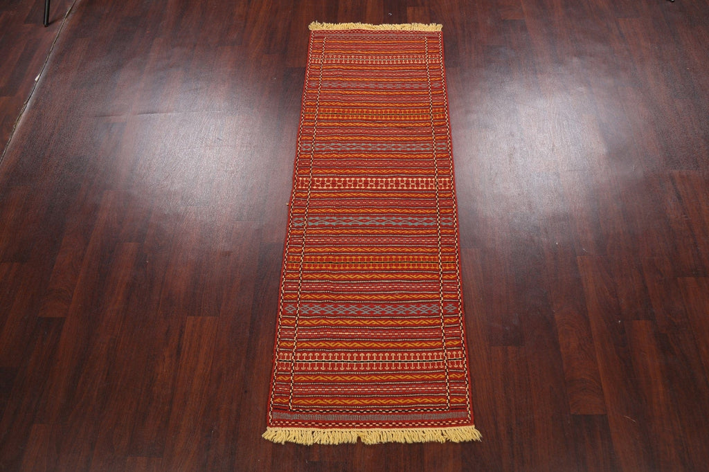 Tribal Kilim Sirjan Persian Runner Rug 2x7