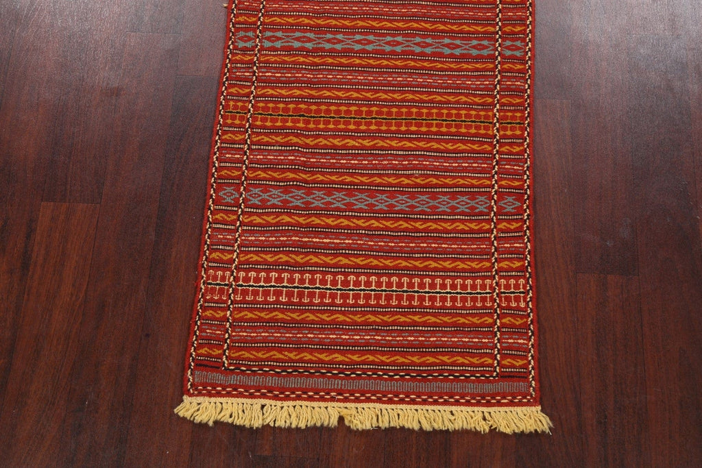 Tribal Kilim Sirjan Persian Runner Rug 2x7