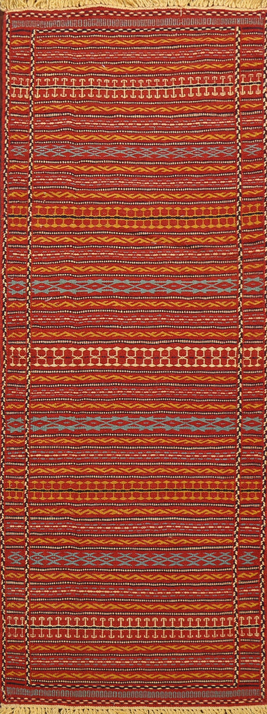 Tribal Kilim Sirjan Persian Runner Rug 2x7