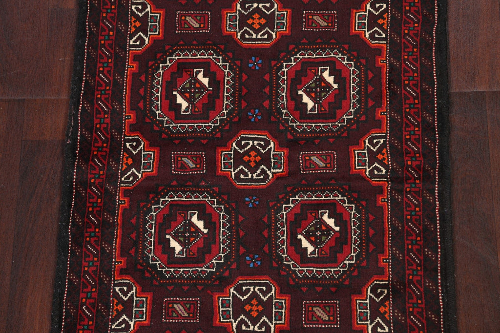 Elephant Foot Balouch Persian Area Rug 3x6