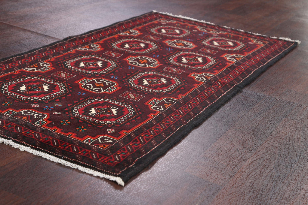 Elephant Foot Balouch Persian Area Rug 3x6