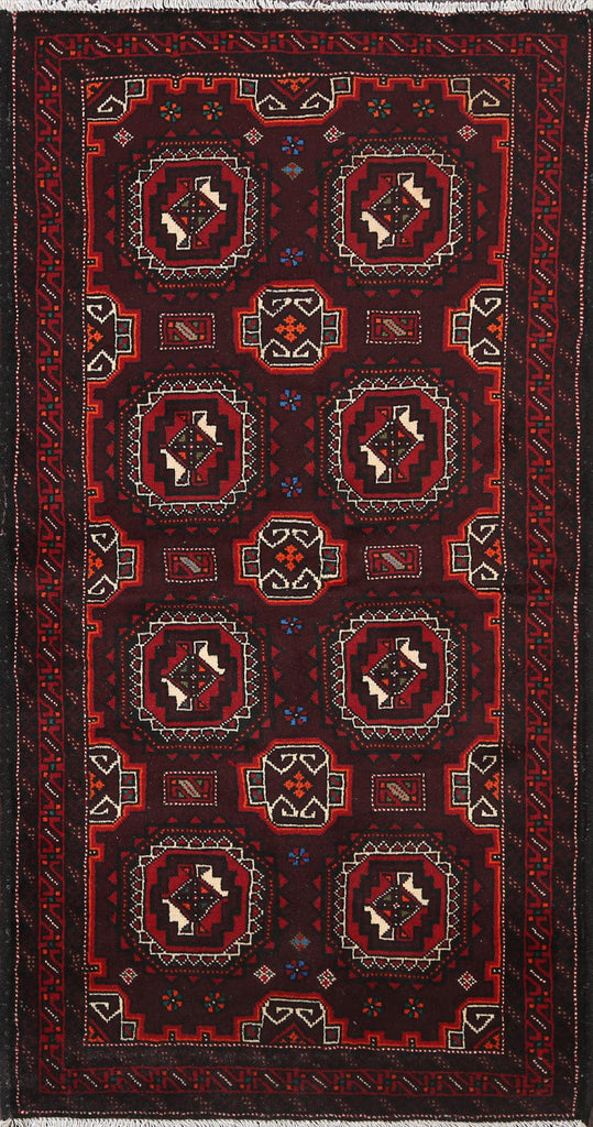 Elephant Foot Balouch Persian Area Rug 3x6