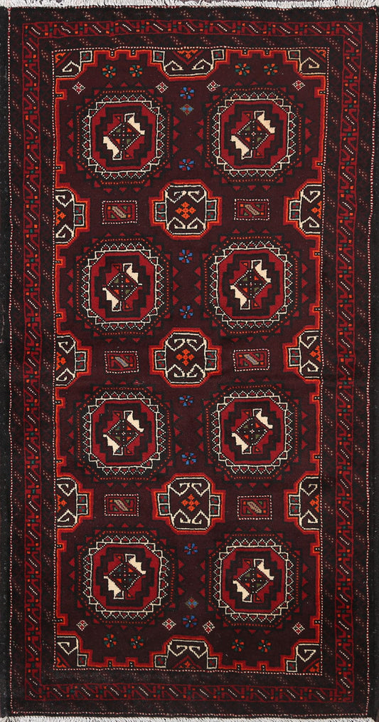 Elephant Foot Balouch Persian Area Rug 3x6