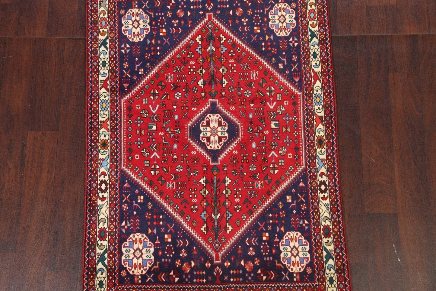 Tribal Geometric Abadeh Persian Area Rug 3x5