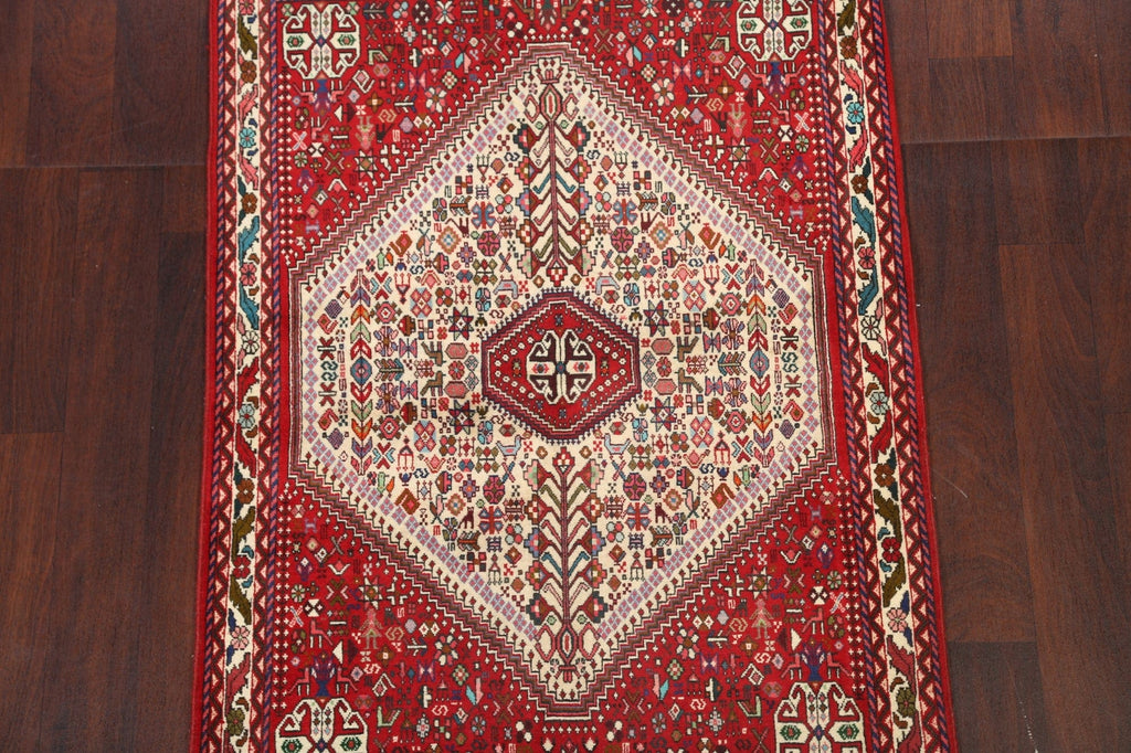 Tribal Geometric Abadeh Persian Area Rug 4x5