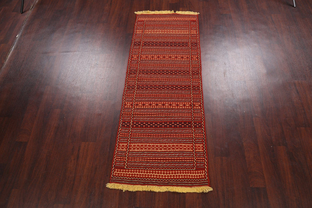 Tribal Kilim Sirjan Persian Runner Rug 2x7