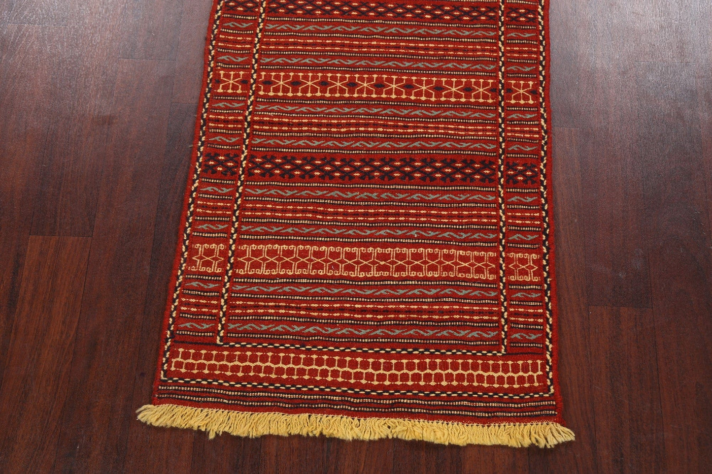 Tribal Kilim Sirjan Persian Runner Rug 2x7