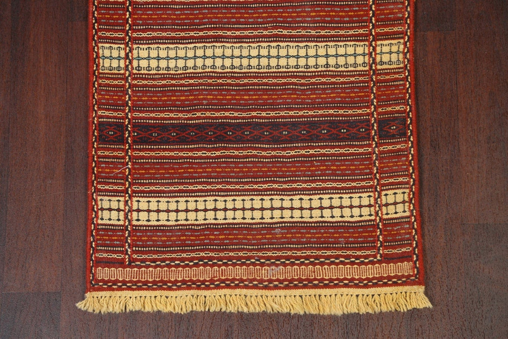 Tribal Kilim Sirjan Persian Runner Rug 2x7