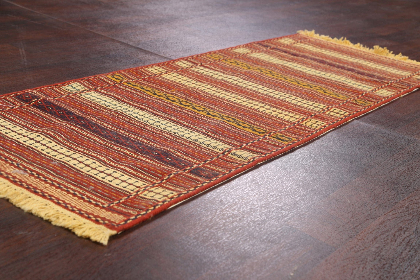 Tribal Kilim Sirjan Persian Runner Rug 2x7