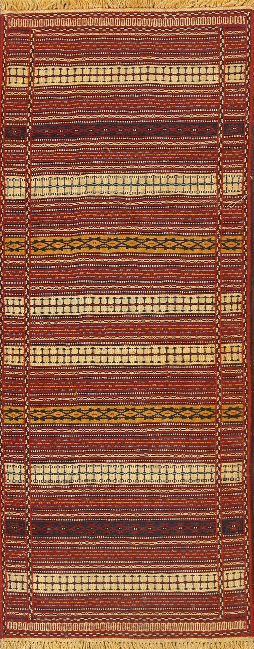 Tribal Kilim Sirjan Persian Runner Rug 2x7