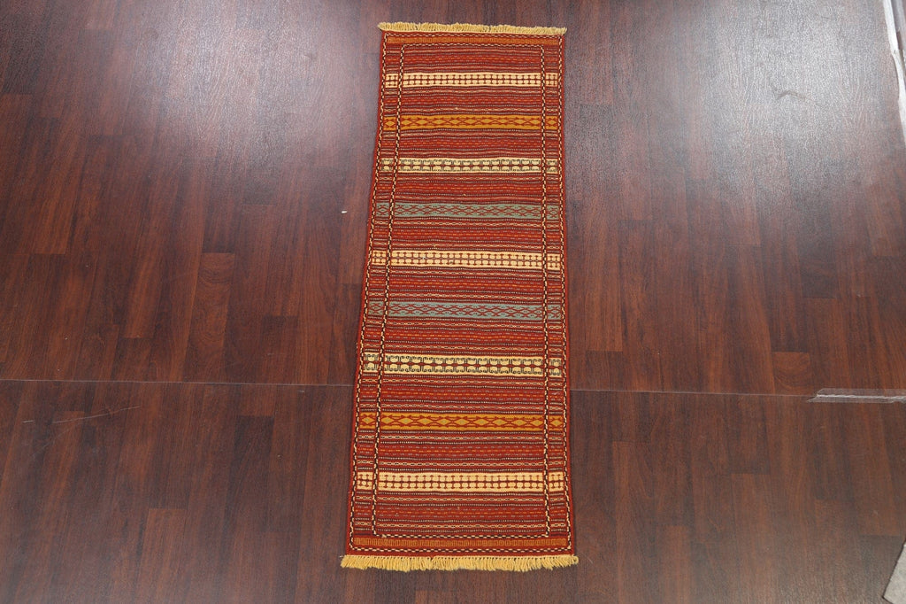 Tribal Kilim Sirjan Persian Runner Rug 2x7