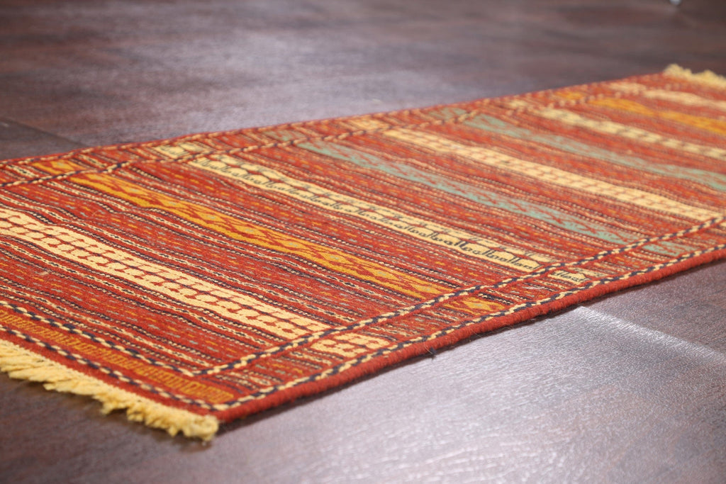 Tribal Kilim Sirjan Persian Runner Rug 2x7