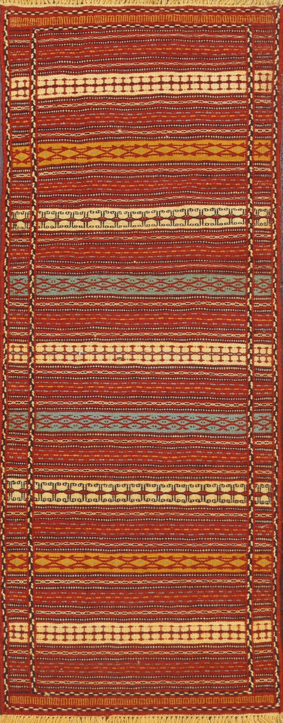 Tribal Kilim Sirjan Persian Runner Rug 2x7