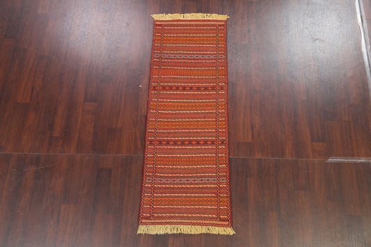 Tribal Kilim Sirjan Persian Runner Rug 2x7