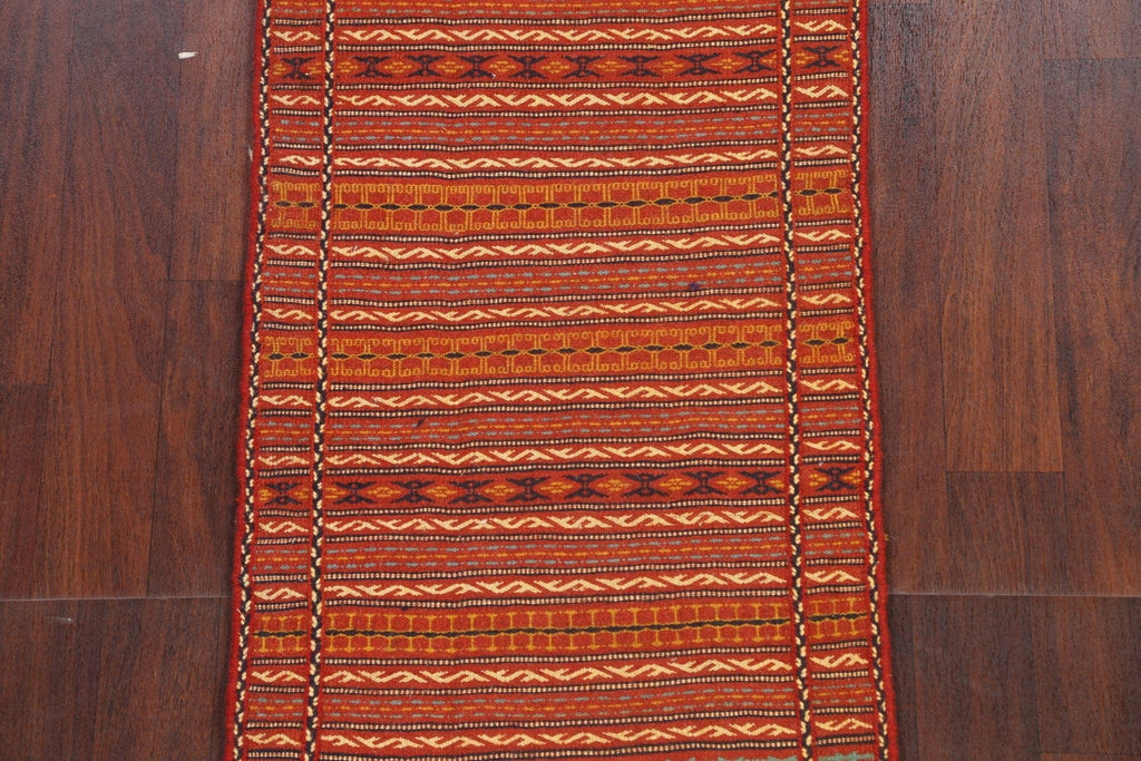 Tribal Kilim Sirjan Persian Runner Rug 2x7