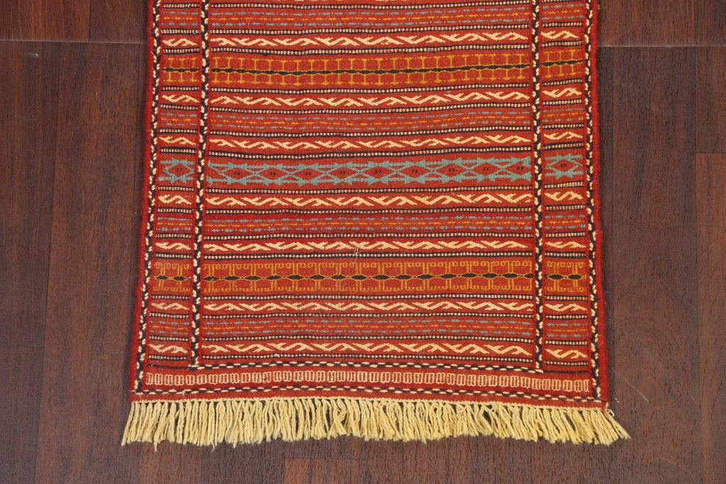 Tribal Kilim Sirjan Persian Runner Rug 2x7