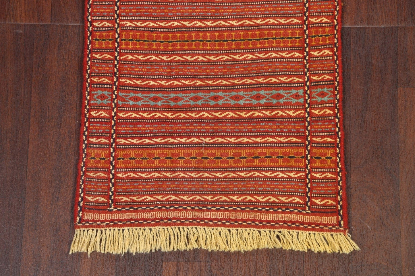 Tribal Kilim Sirjan Persian Runner Rug 2x7