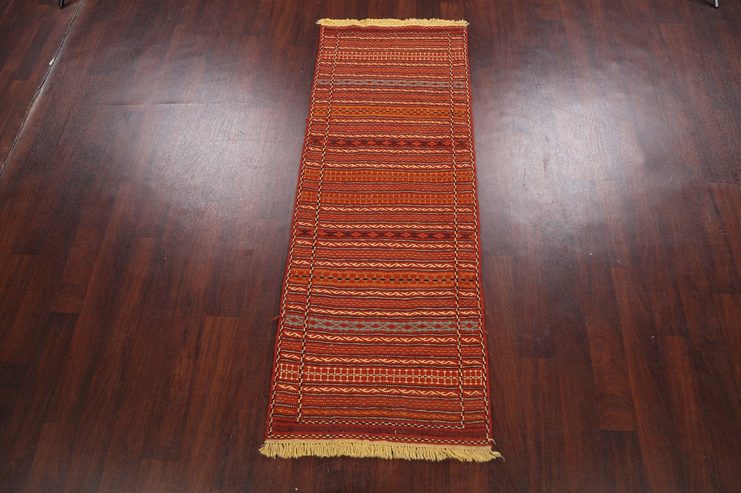 Tribal Kilim Sirjan Persian Runner Rug 2x7