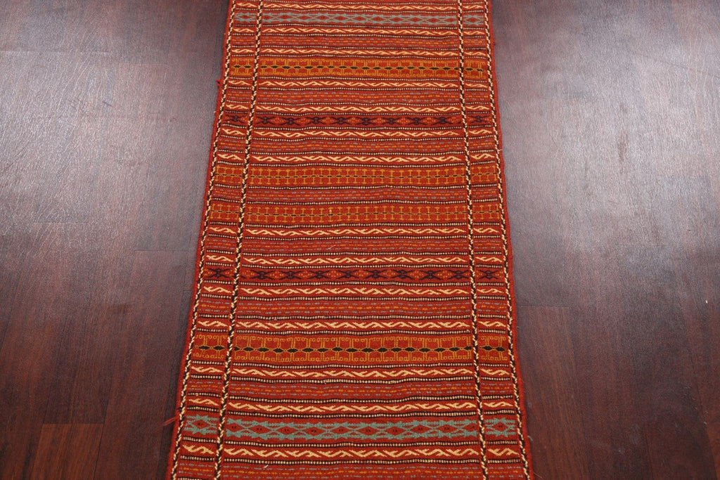 Tribal Kilim Sirjan Persian Runner Rug 2x7