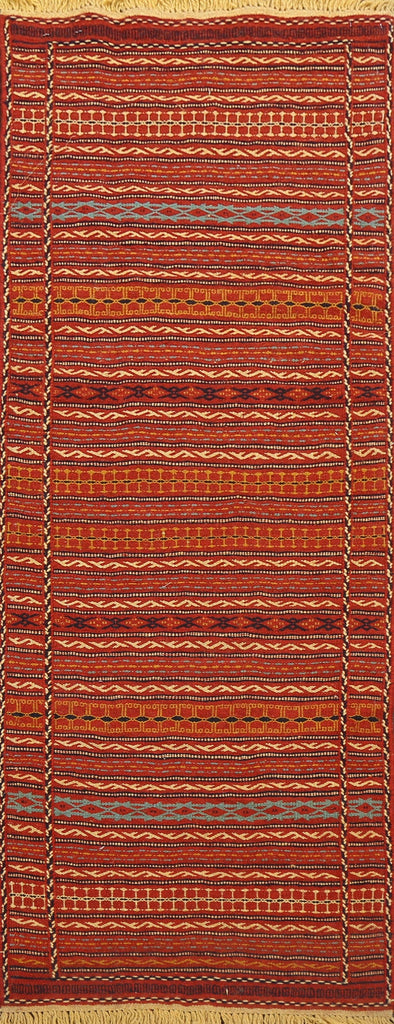 Tribal Kilim Sirjan Persian Runner Rug 2x7