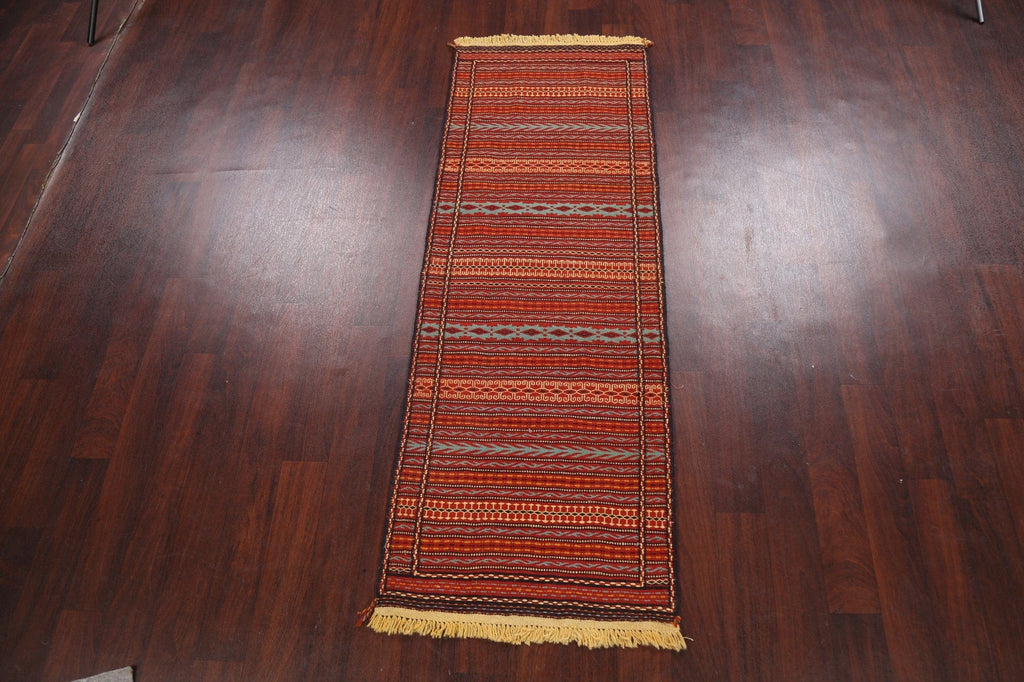 Tribal Kilim Sirjan Persian Runner Rug 2x7