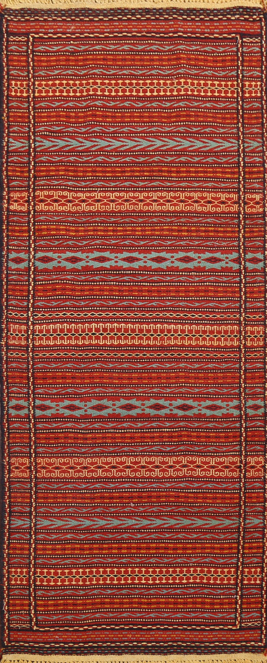 Tribal Kilim Sirjan Persian Runner Rug 2x7